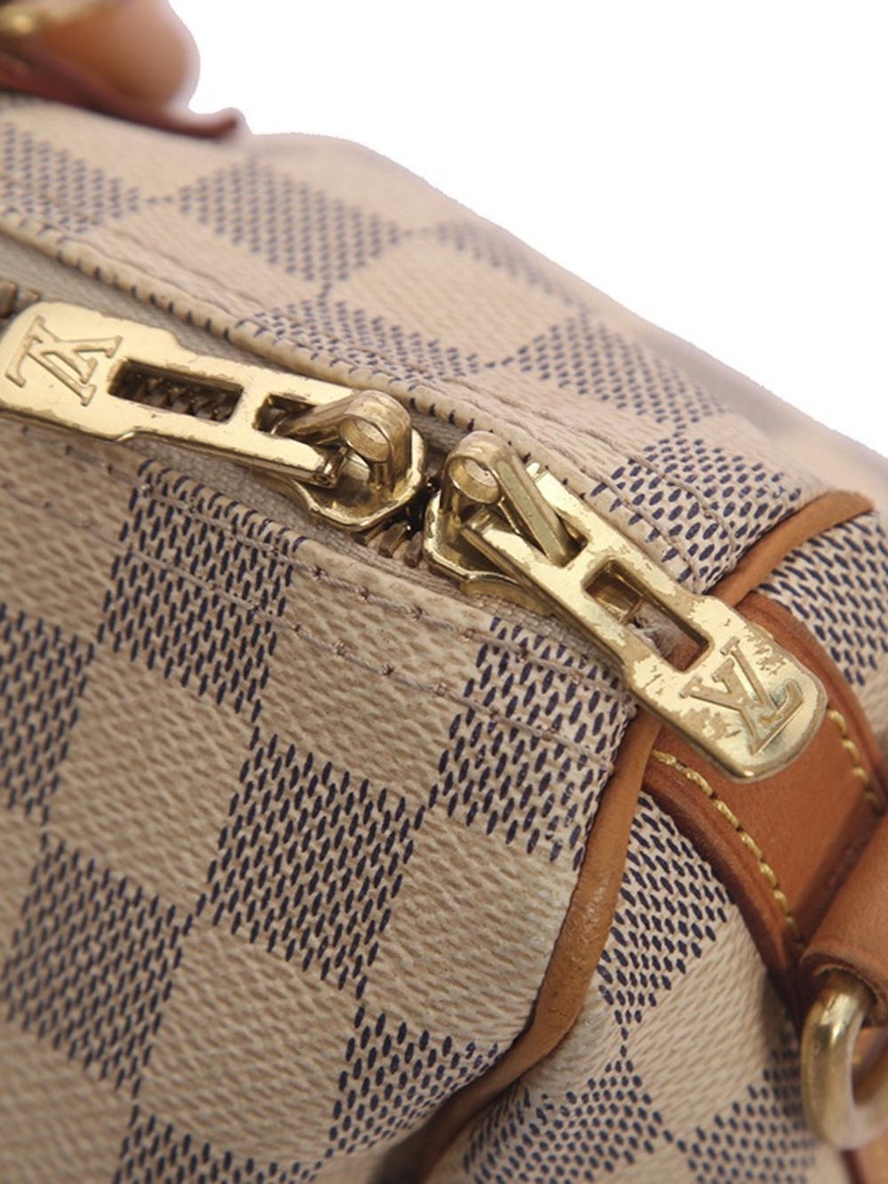 ♥️Louis Vuitton Speedy 30 Classic Checker Satchel in Beige and Tan Handbag♥️ - Picture 9 of 16